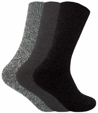 Sock Snob - Homme 3 Paires Bottes Chaussettes en 4 Couleurs - Bleu