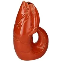 Giftcompany Dekovase Madame Crevette Hummer Vase L orangerot 32cm (Vasen)
