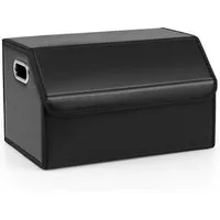 COSTWAY Aufbewahrungsbox, 35L Kofferraumtasche faltbar mit Deckel & Trennwand