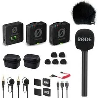 RØDE Rode Wireless Pro Mikrofon-Set mit Handadapter und Windschutz Digitales Aufnahmegerät (Vorteils-Set mit Handadapter und Windschutz)