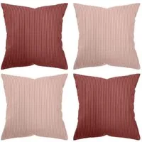 Amilian Kissenhüllen - 4er Set Kissenbezug - Zierkissenbezüge - Kissenbezüge, (4 Stück), 40x40 cm, Kissenhülle für Sofakissen, Dekokissen, Kissen, Zierkissen