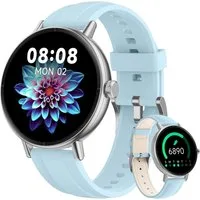 Zevelora Damen Smartwatch mit Bluetooth-Telefonie und Gesundheitsfunktionen Smartwatch (1.27 Zoll, Andriod iOS), Fitnessuhr für Damen mit Anruffunktion und über 100 Sportmodi