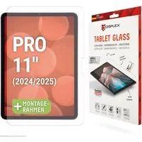 Displex Displayschutzfolie Tablet Glass für Apple iPad Pro 11" (2024/2025), Displayschutz, Bildschirmschutz, kratz & stoßfest, einfaches Anbringen