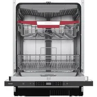 homeX vollintegrierbarer Geschirrspüler DWFI601444C, 10 l, 14 Maßgedecke, Einbau Spülmaschine vollintegriert 60 cm, 14 Gedecke, AquaStop, 44 dB