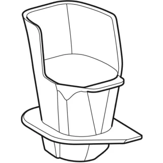 Geberit Auffangtrichter für DuoFresh Stick für Sigma UP-SPK 12 cm, 244309001 244309001