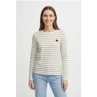 FREEQUENT Langarmshirt FQFAMILA-TEE im Streifen-Design