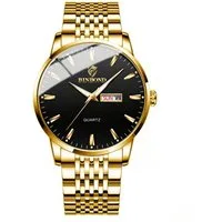 Forrlite Quarzuhr Edelstahl Armbanduhr, Herrenuhr, Automatikuhr mit 5ATM, (mit Bandkürzer und Uhrenbox), Geschenk für Männer), mit Datumsanzeige,Business-Uhr, Metall,Datum Analog