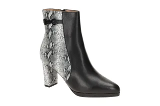 Peter Kaiser Damen Stiefeletten 9-75336 elegant schwarz/rep.combi Glattleder