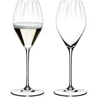 RIEDEL THE WINE GLASS COMPANY Sektglas Riedel Performance Champagnerglas 375 ml 2er set, Kristallglas