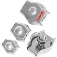 STANKE Drahtseilklemme Simplex Klemme verzinkt, (5St), Seilklemme für Drahtseil