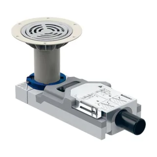 Geberit Setaplano Duschbodenablauf 154057001 Ø 40 mm, für Estrichhöhe am Einlauf 94-114mm
