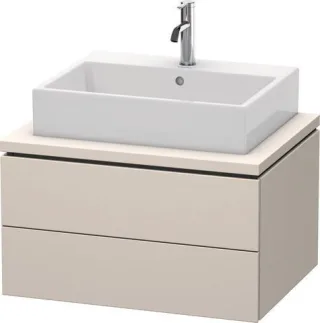 Duravit L-Cube Konsolenwaschtischunterbau wandhängend Taupe Supermatt 720x547x400 mm - LC581608383 LC581608383
