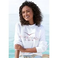 Venice Beach Sweatshirt mit großer Logostickerei, sportlich-casual