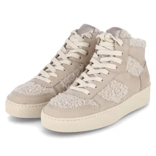 Paul Green High Sneaker  Beige - Gr. 37 -  Leder und Textil