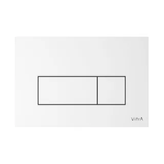 VitrA Root Square WC-Betätigungsplatte für 2?Mengen?Spülung Weiß Hochglanz,740-2300 740-2300