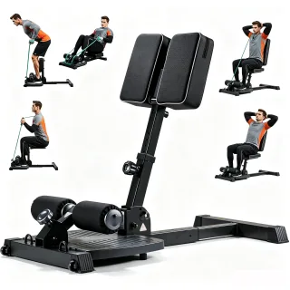 [EU DIrect] Bominfit Multifunctional Squat Machine Adjustable 3 Angles Sissy Squat Sit Up Back Extension Home Gym Equipm