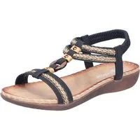 Rieker Sandale Sommerschuh, Urlaubsschuh, Schlupfsandale mit Gummizug