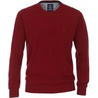 Redmond Rundhalspullover REDMOND Casual Herren Pullover Langarm Rundhals Dunkelrot