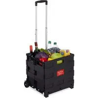 relaxdays Einkaufstrolley klappbar bis 35kg