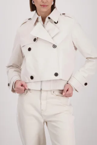 monari - Kurzer Trenchcoat champagne beige - Gr. - 42