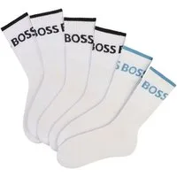 BOSS Businesssocken 6P QS Stripe CC (Packung, 6-Paar, 6er) mit BOSS Schriftzug