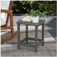 Outsunny Beistelltisch Campingtisch Terrassentisch (Wetterfest Balkontisch, 1-St., Gartentisch), für Garten Terrasse Balkon 48 x 37 x 46 cm Grau