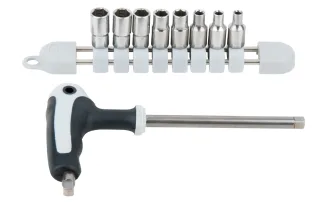 KS Tools EDELSTAHL Steckschlüssel-Satz, 9-tlg - 910.2450
