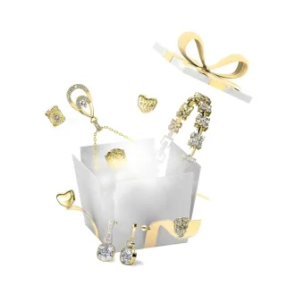 13 Juwelen und 11 Überraschungsperlen für den DIY-Adventskalender - Gold und Kristall