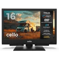 Cello CTrav-16TZ LED-Fernseher (40,64 cm/16 Zoll, Full-HD, Smart-TV, Smart Tizen OS powered by Samsung, Pitch Perfect Sound™, Triple Tuner)