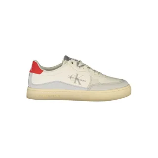 Calvin Klein Weiße Polyurethan Herrensneaker