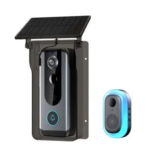 M20 Tuya Smart Doorbell Camera with Solar Panel Cover 1080P Video Intercom Motion Detect Night Vision IP65 Waterproof Wi