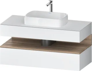 Duravit Qatego Konsolenwaschtischunterbau wandhängend Weiß Matt 1200x550x600 mm - QA4732055180000 QA4732055180000