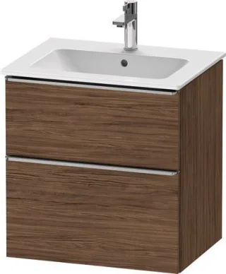 Duravit D-Neo Waschtischunterbau wandhängend Nussbaum dunkel Matt 610x462x625 mm - DE4361070210000 DE4361070210000