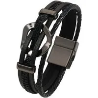 KARMA Wickelarmband Damen vers. Farben PU Leder Armband Lederarmband (Armschmuck für Frauen modern, 1-tlg., Damenlederarmband Damenschmuck Geschenk Für Sie), Mehrreihig Metall Beige Grün Rosa Braun Gold oder Schwarz