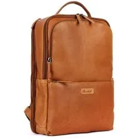 Benthill Rucksack Rucksack Echt Leder Damen Herren Lederrucksack Daypack Backpack, Reißverschlussfach