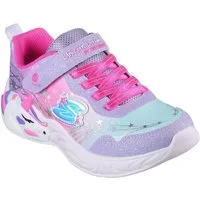 Skechers UNICORN DREAMS Sneaker Blinkschuh, Klettschuh, Kinderschuh mit Gummizug und Klettriegel