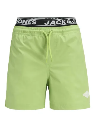 JACK&JONES - JPSTMAUI SURF DOUBLE WB SWIMSHORT SN JNR Bright Lime Green - Gr. - 176