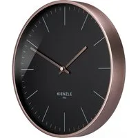 Kienzle Wanduhr KIENZLE DCF Funkwanduhr Modern 25 cm Rosé-gold / Schwarz