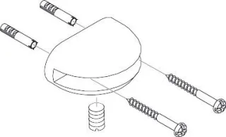 Hansgrohe Halter Axor für Glasablage chrom , 40255000 40255000