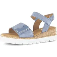 Gabor GENUA Keilsandalette, Riemchensandale, Komfortschuh, Schmuckelement, G-Weite