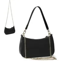 FOUORTUNATE-BEE Schultertasche Schultertasche Damen Handtasche mit abnehmbarer Kette Schulterriemen, Damen Umhängetasche als Schultertasche für Alltag, Büro und Freizeit