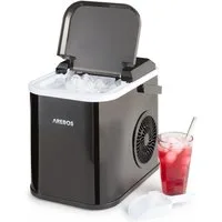 Arebos Eiswürfelmaschine 1,1L Icemaker Eiswürfelbereiter Eismaschine 12 kg