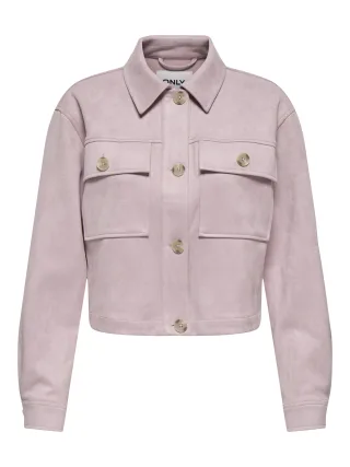 ONLY - ONLBELICIA FAUX SUEDE JACKET OTW Burnished Lilac - Gr. - XL
