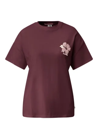 Q/S designed by - T-Shirt mit Print rot - Gr. - S