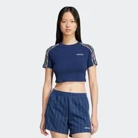 adidas Originals T-Shirt ADIDAS ORIGINALS X LIBERTY LONDON 3-STREIFEN INFILL BABY sportlicher Schnitt, mit 3-Streifen und Blumenprint, aus Pikee