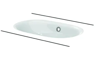Bette Waschtisch Oval Comodo Unterbau mit A217-000mUeL