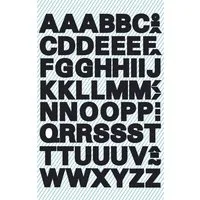 Avery Zweckform Aufkleber 3780 Buchstaben-Etiketten - A-Z 95 mm schwarz selbstklebend wetterfest