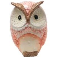 Kaufhaus le petit Tierfigur Eule Kauz Deko Garten Vogel Zaunhocker Skulptur Figur Schleiereule, Tier Dekofigur Dekoskulptur Dekoobjekt aus Keramik