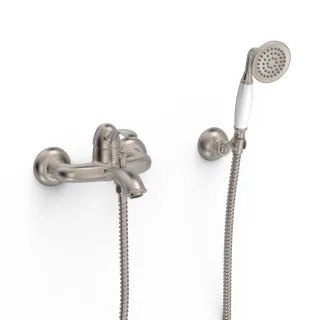 Tres Einhebel Wannenmischer Anti Kalk Messing Handbrause: Ø 78 mm , 24217001AC 24217001AC