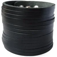 axy Lederarmband Herrenarmband Breite Leder Armband, aus Echtleder, mit Knopf-Verschluss in 3 Längen verschließbar